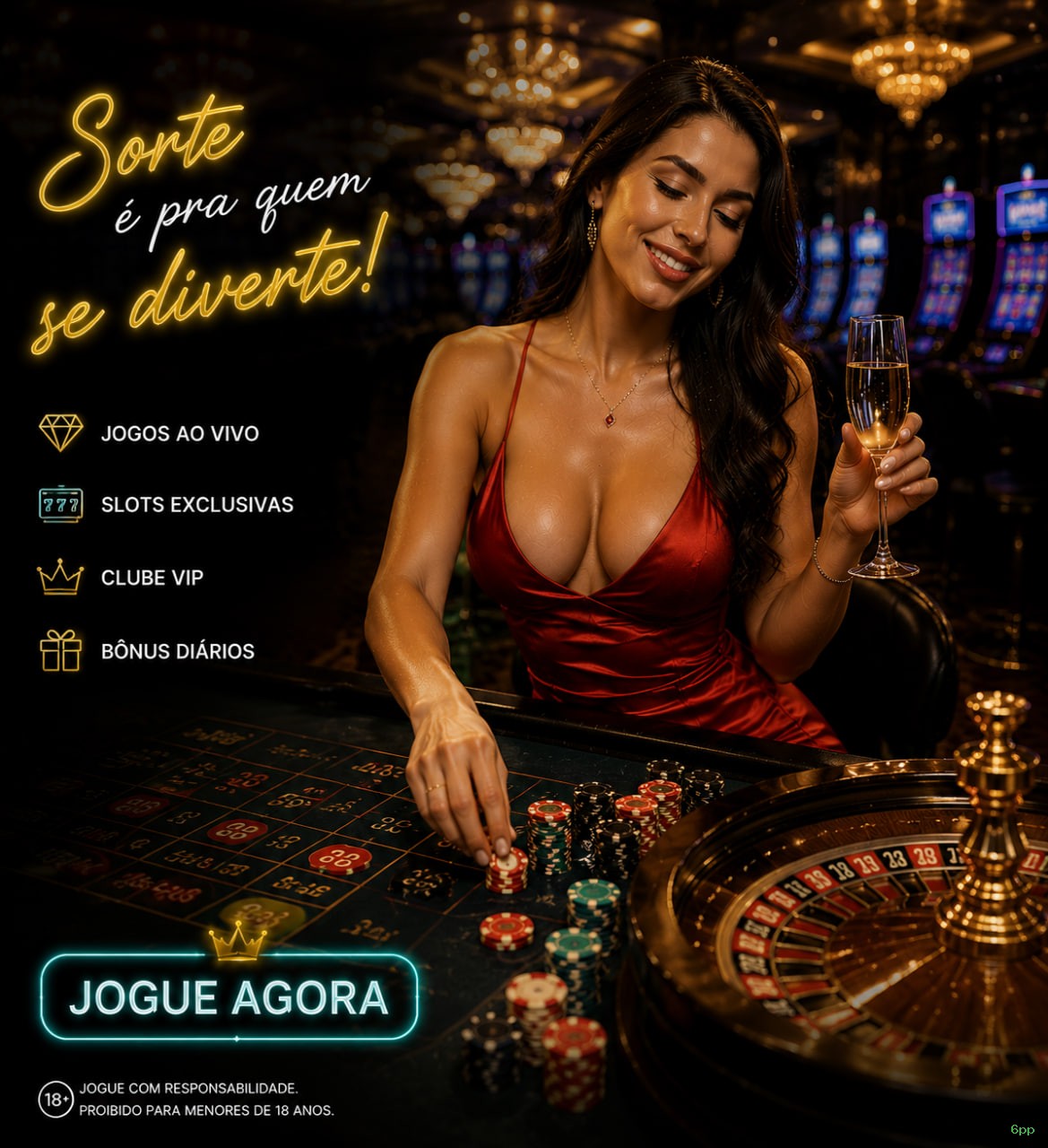 Bônus boas-vindas 6pp R$100